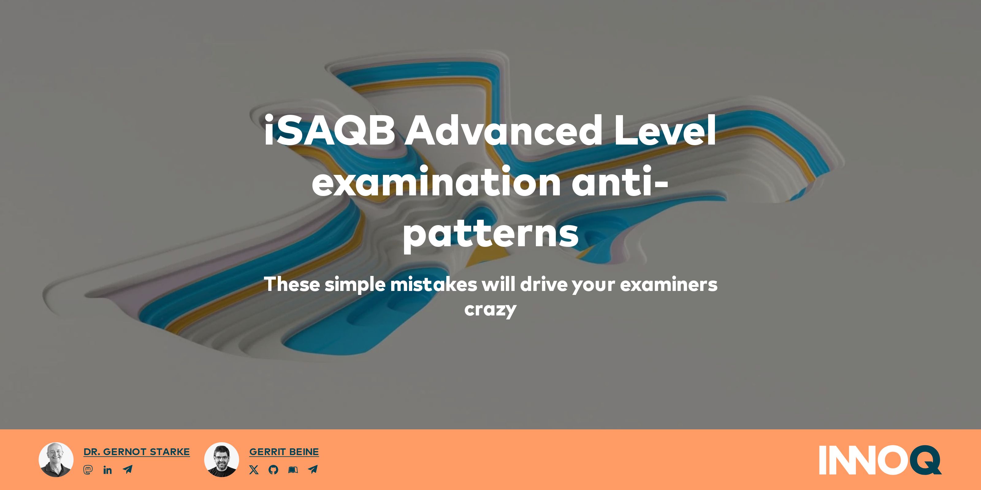 iSAQB Advanced Level examination anti-patterns – INNOQ