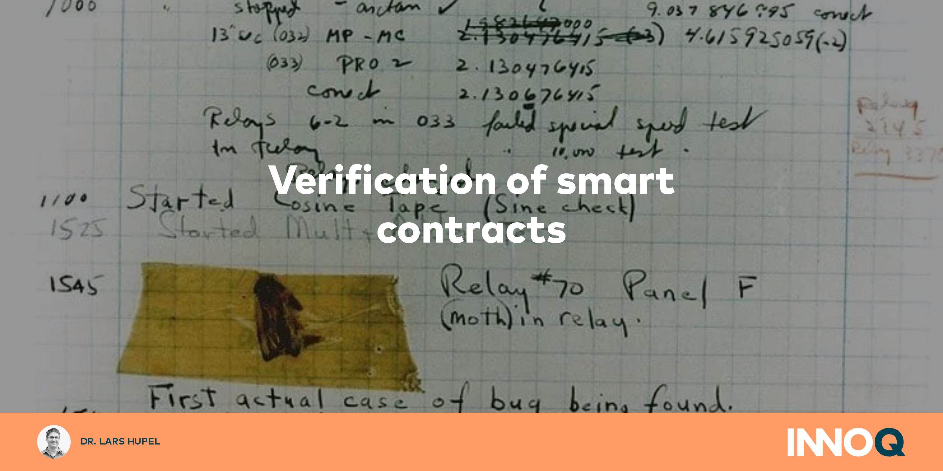 Verification of smart contracts – INNOQ